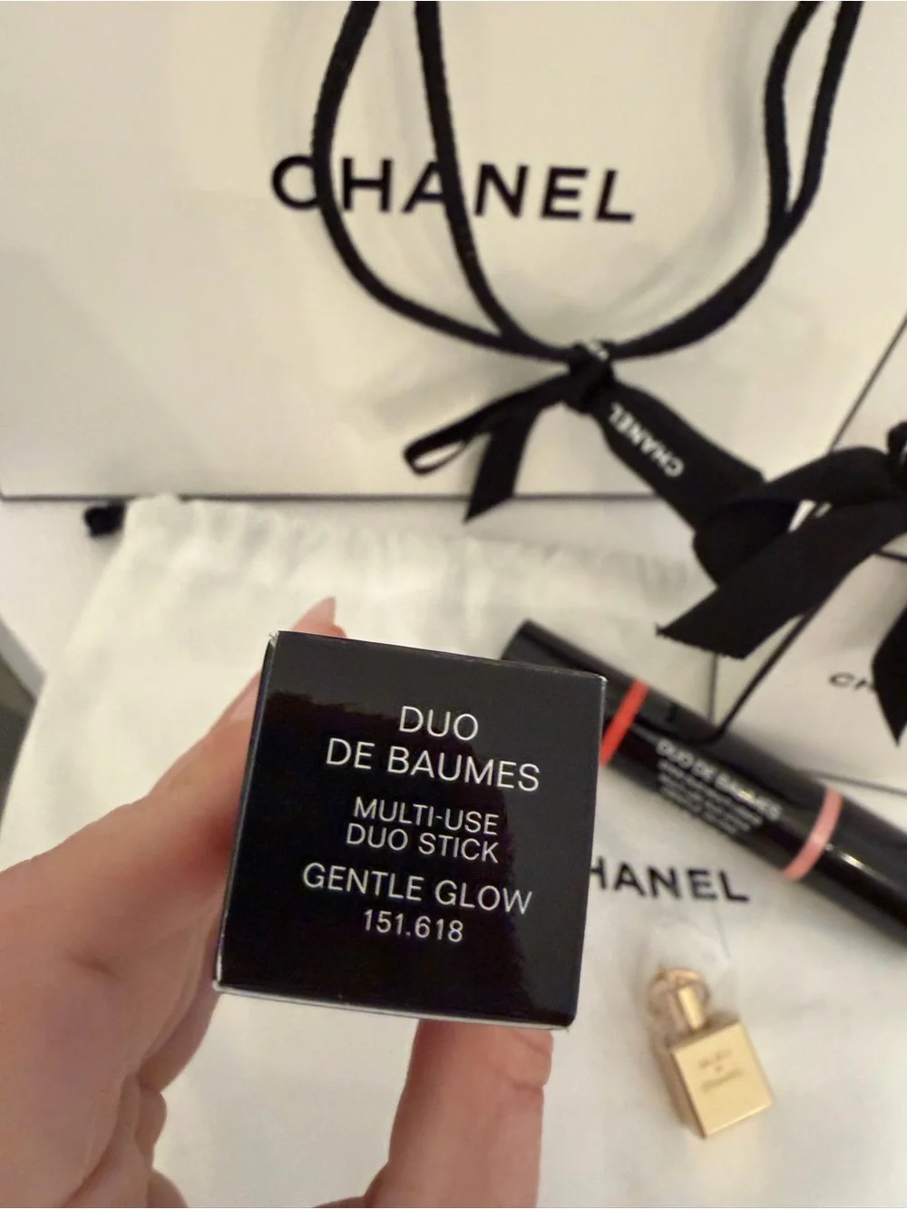 Chanel Duo De Baumes Multi-Use Stick Gentle Glow Limited Edition & CHARM! NEW